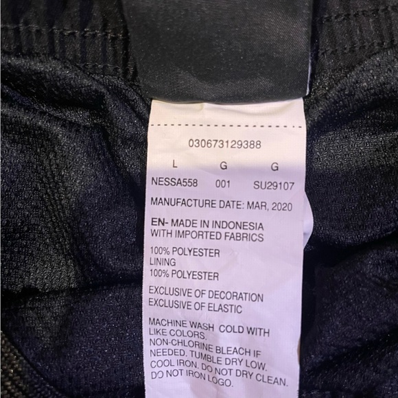 Men’s Nike Shorts Black Athletic Shorts Drawstring Waist, Lined, Pockets Large - Picture 6 of 8